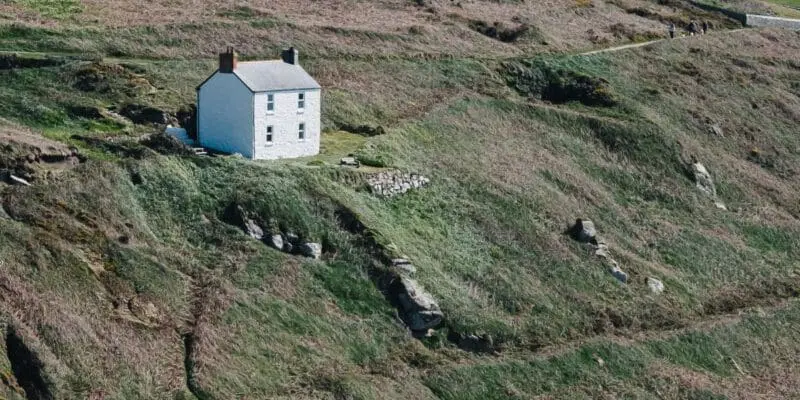 house on the side of a cliff
