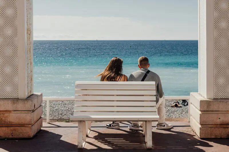 Couple enjoying holiday