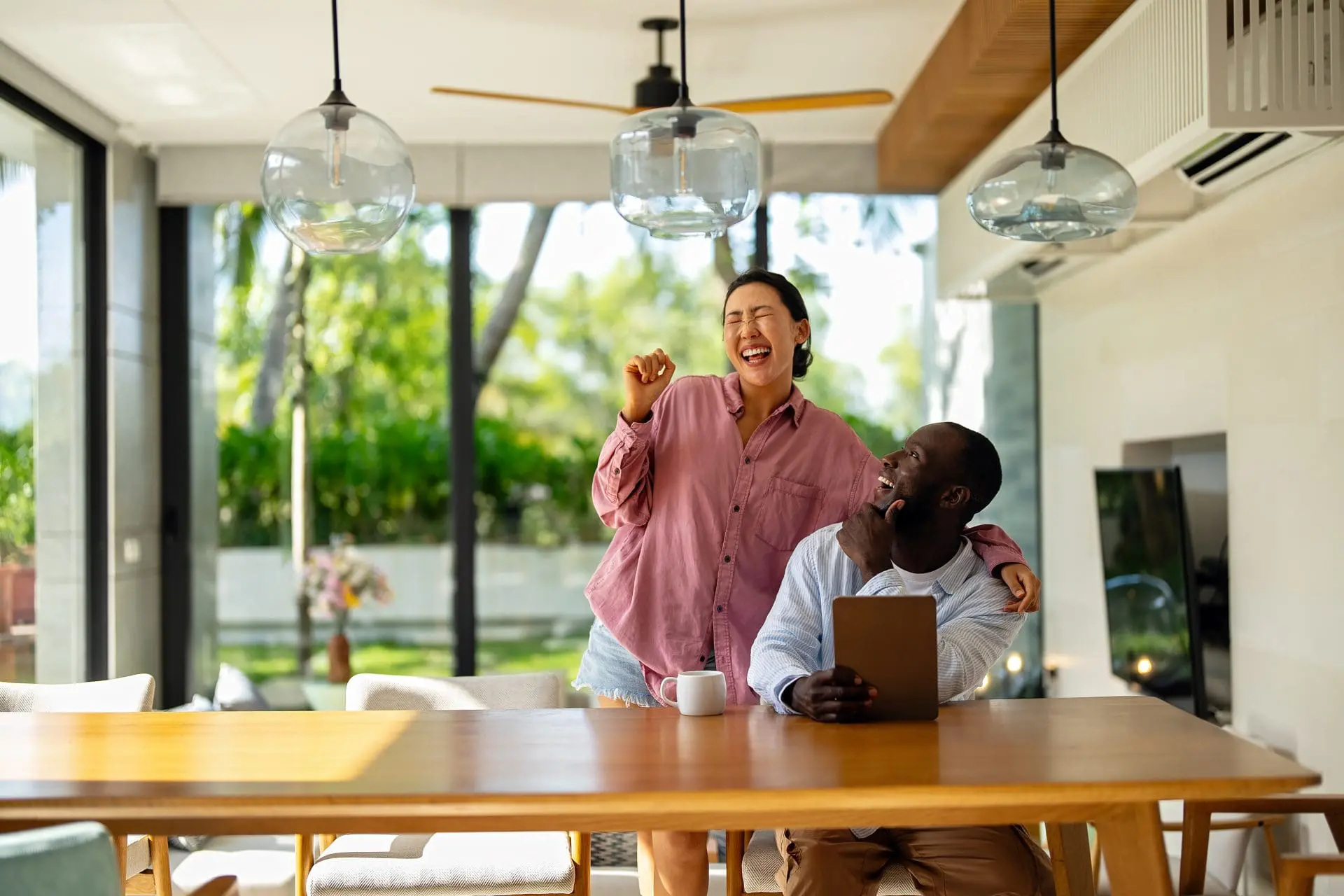 homeowners celebrating the better way to let
