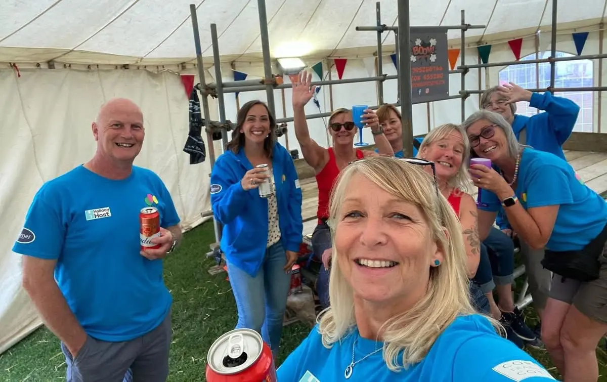 Having fun at Wadebridge carnival