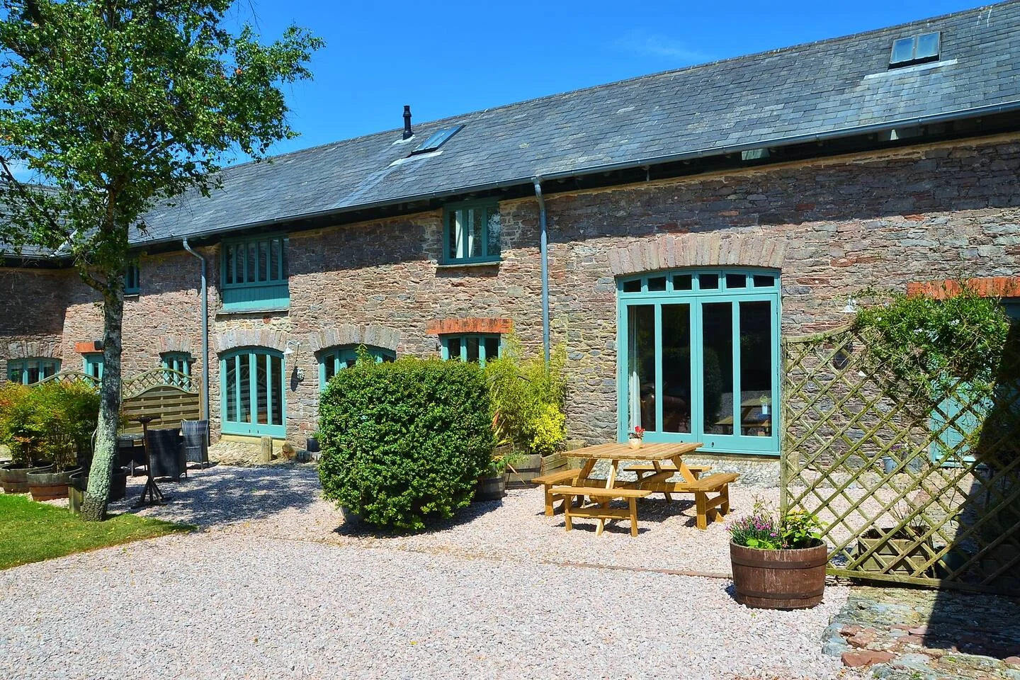 Outside courtyard
